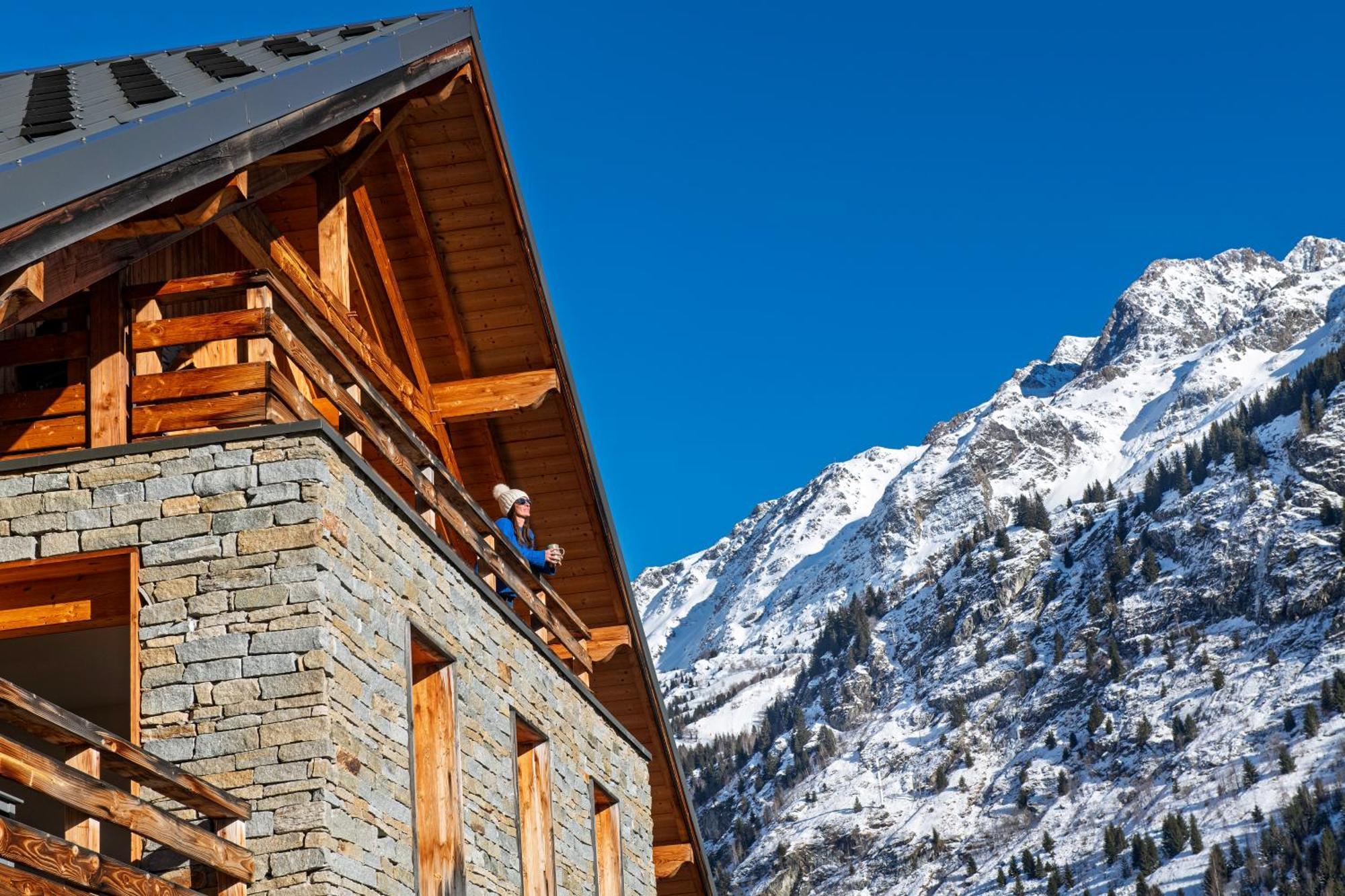 Résidence Odalys Le Crystal Blanc Vaujany Extérieur photo