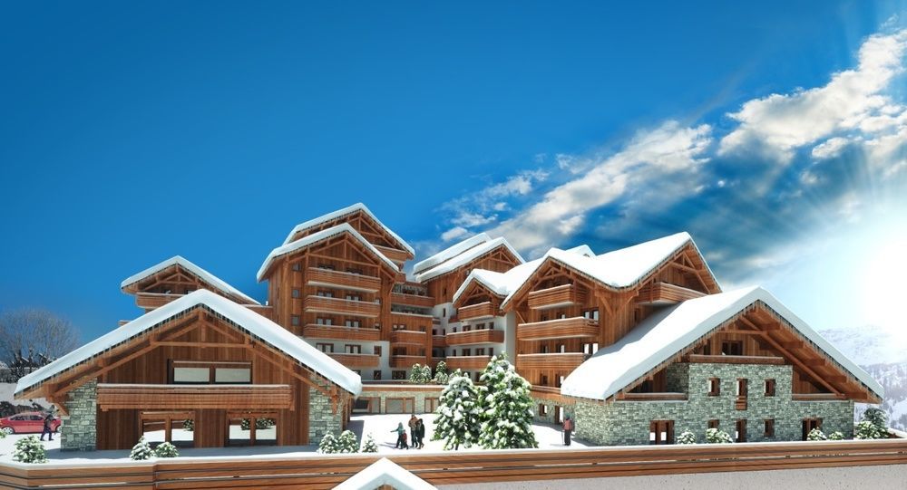 Résidence Odalys Le Crystal Blanc Vaujany Extérieur photo